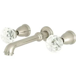 Sale Krystal Onyx Wall Mount Two-Handle Bathroom Faucet Wall Mount