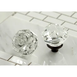 Sale Krystal Onyx Wall Mount Two-Handle Bathroom Faucet Wall Mount
