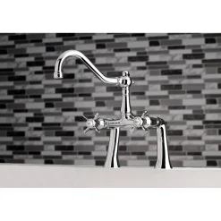Best KS3231BEX 7" Center Deck Mount Tub Faucet in Polished Chrome Tub Faucets