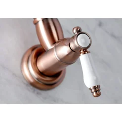 Outlet KS310BPLAC Bel Air Wall Mount Pot Filler Kitchen Faucet, Antique Copper Wall Mounted Kitchen Faucets