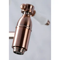 Outlet KS310BPLAC Bel Air Wall Mount Pot Filler Kitchen Faucet, Antique Copper Wall Mounted Kitchen Faucets
