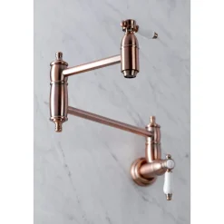 Outlet KS310BPLAC Bel Air Wall Mount Pot Filler Kitchen Faucet, Antique Copper Wall Mounted Kitchen Faucets