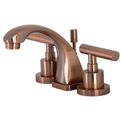 Clearance KS494CMLAC Manhattan 8 in. Widespread Bathroom Faucet, Antique Copper 8