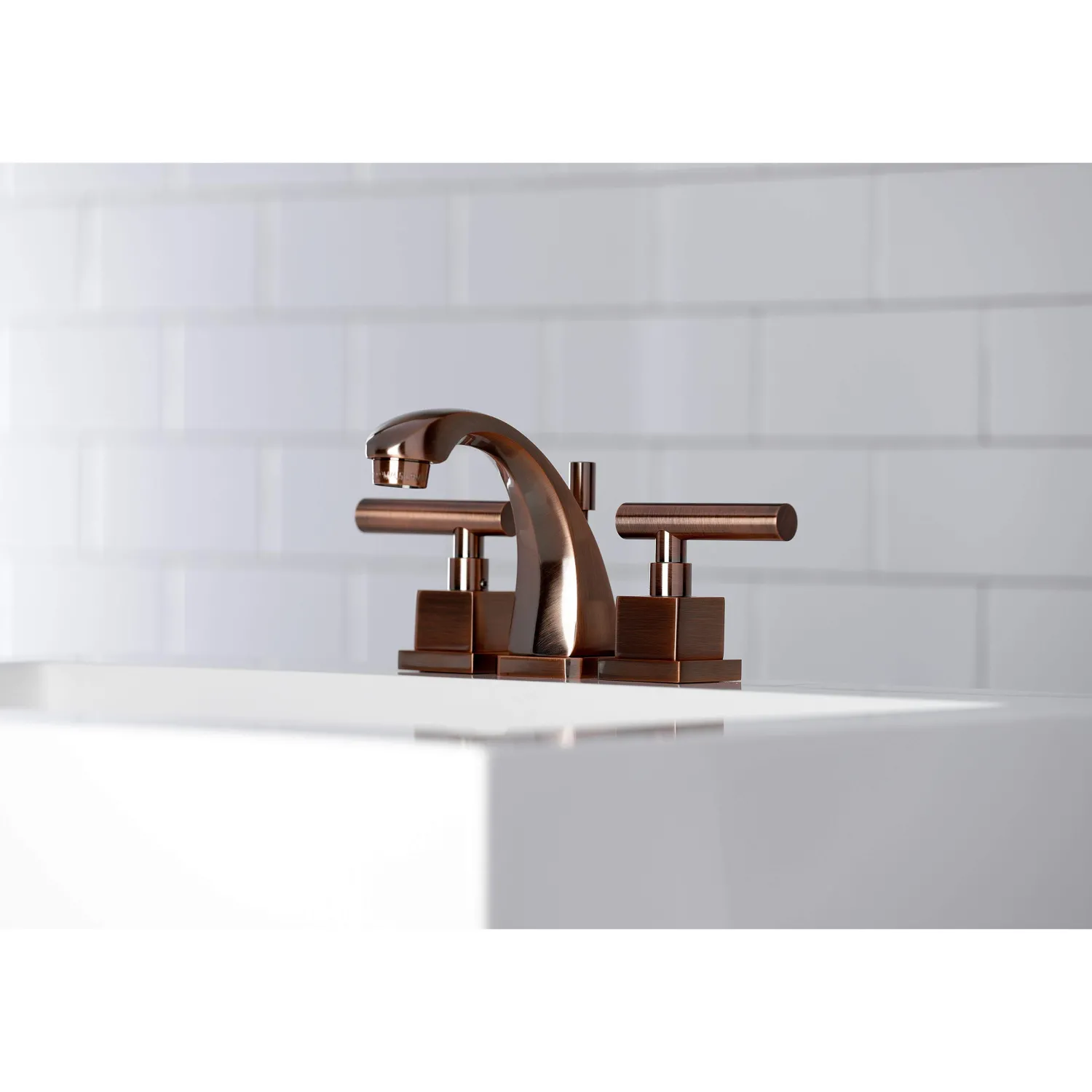 Sale KS494CQLAC Claremont 8 in. Widespread Bathroom Faucet, Antique Copper 8" Widespread