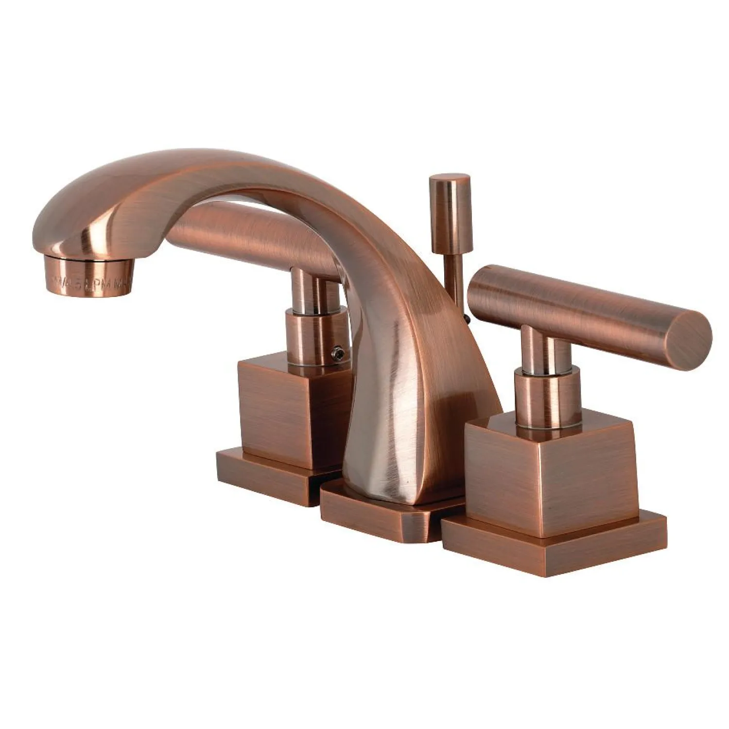 Sale KS494CQLAC Claremont 8 in. Widespread Bathroom Faucet, Antique Copper 8" Widespread