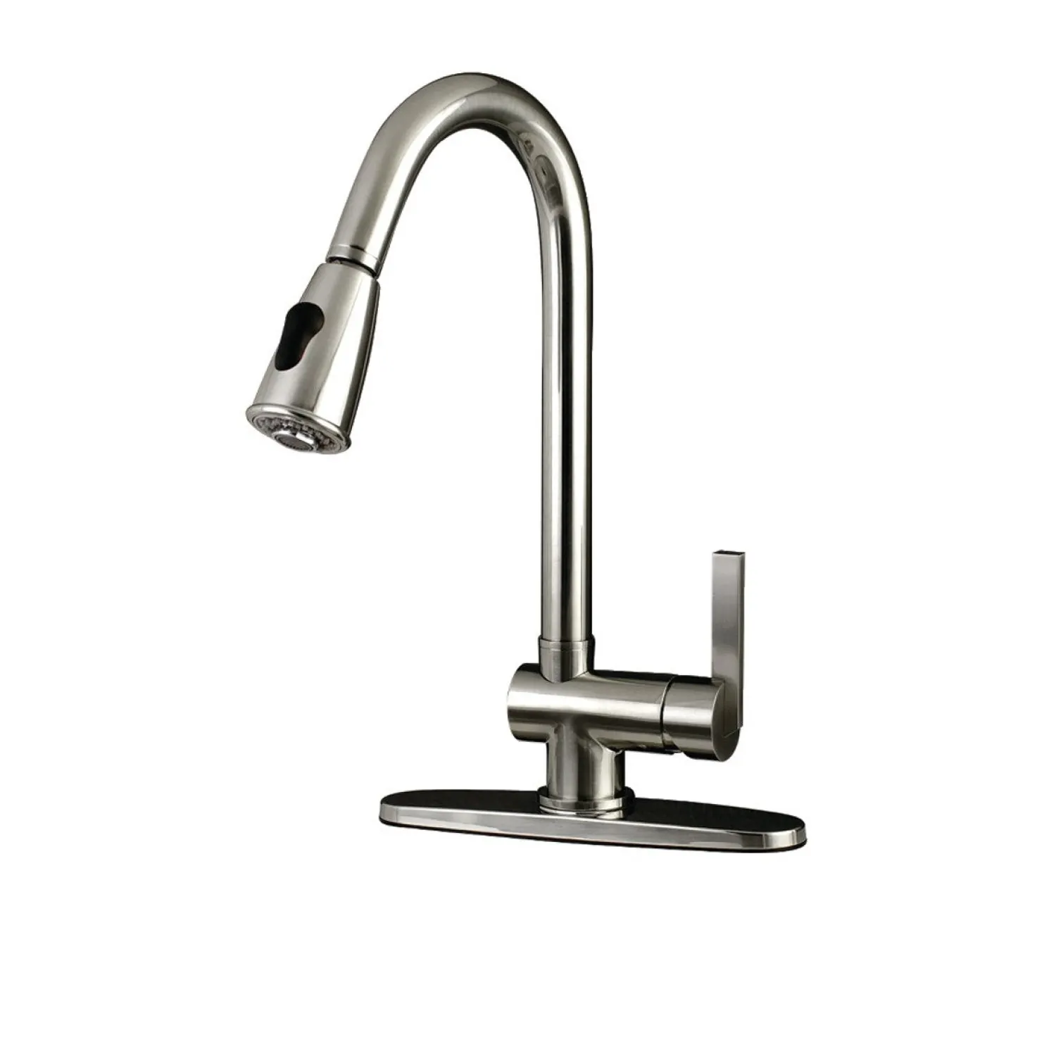 KS8898CTL Pull-Down Kitchen Faucet in Brushed Nickel Single Hole