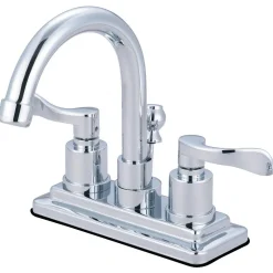 Online KS8661DFL NuWave 4 in. Centerset Bathroom Faucet with Brass Pop-Up, Polished Chrome 4" Center Set