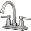 New KS8668DL Concord Two Handle Centerset Lavatory Faucet with Brass Pop-up 4" Center Set