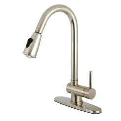Hot KS8898DL Pull-Down Kitchen Faucet in Brushed Nickel Single Hole