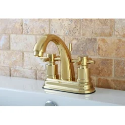 Best KS8612DX Concord Two Handle Centerset Lavatory Faucet with Brass Pop-up 4" Center Set