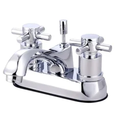 Discount KS4261DX Concord Two Handle 4" Centerset Lavatory Faucet with Brass Concord Pop-up 4" Center Set