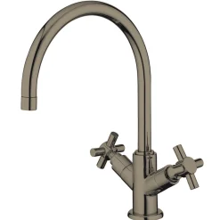 New KS8758JXLS Concord Double Handle Kitchen Faucet in Satin Nickel Single Hole