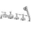 Best KS33315NL Royale Three Handle Roman Tub Filler with Hand Shower Tub Faucets