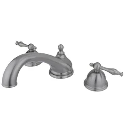 Clearance KS3358NL Vintage Two Handle Roman Tub Filler in Satin Nickel Tub Faucets