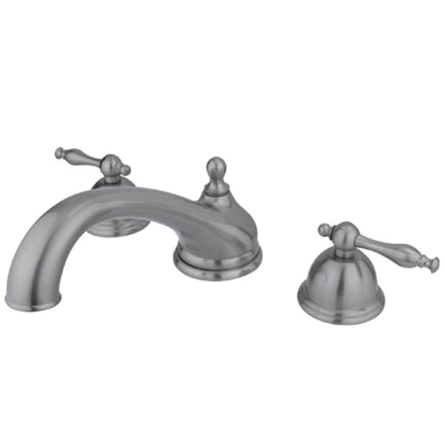 Clearance KS3358NL Vintage Two Handle Roman Tub Filler in Satin Nickel Tub Faucets