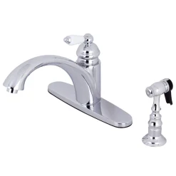 Outlet KS6571PLBS Single-Handle Kitchen Faucet in Polished Chrome Faucets With Side Spray