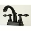 Online KS7615TAL 4" Centerset Lavatory Faucet with Brass Pop-up in Oil Rubbed Bronze 4" Center Set