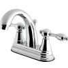 Outlet KS7611TAL 4" Centerset Lavatory Faucet with Brass Pop-up in Chrome 4" Center Set