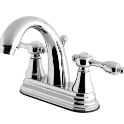 Outlet KS7611TAL 4" Centerset Lavatory Faucet with Brass Pop-up in Chrome 4" Center Set