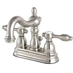 New KS1608TAL Tudor 4" Center Lavatory Faucet with Brass Pop-up 4" Center Set