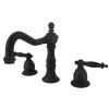New KS1975TL Heritage Two Handle 8" to 14" Widespread Lavatory Faucet with Brass Pop-up 8" Widespread