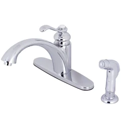 KS6571TPLSP Single-Handle Kitchen Faucet in Polished Chrome Faucets With Side Spray