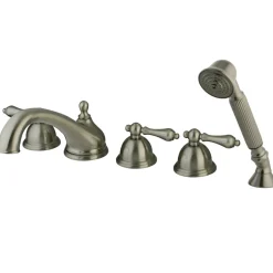 Online KS335X5AL-P Roman Lever Handles Tub Faucet with Hand Shower Tub Faucets