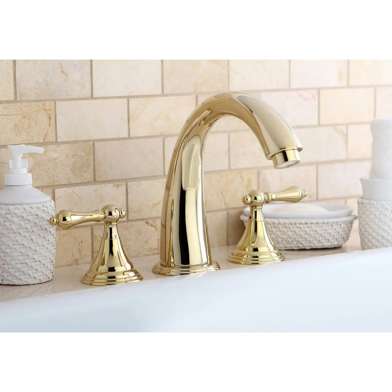 Clearance KS536XAL-P Vintage Roman 8.44" x 8" x 7.13" Tub Faucet Tub Faucets
