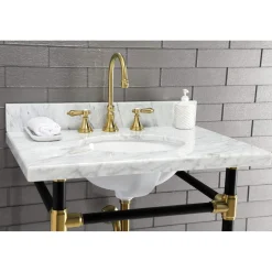 Hot KS298XBAL-P Heirloom Widespread Bathroom Faucet with Brass Pop-Up 8