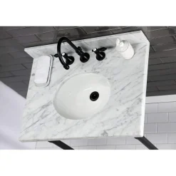 Hot KS298XBAL-P Heirloom Widespread Bathroom Faucet with Brass Pop-Up 8