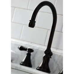 Hot KS298XBAL-P Heirloom Widespread Bathroom Faucet with Brass Pop-Up 8