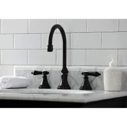 Hot KS298XBAL-P Heirloom Widespread Bathroom Faucet with Brass Pop-Up 8