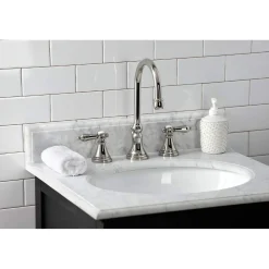 Hot KS298XBAL-P Heirloom Widespread Bathroom Faucet with Brass Pop-Up 8