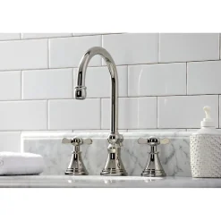 Hot KS298XBEX-P Essex Widespread Bathroom Faucet with Brass Pop-Up 8