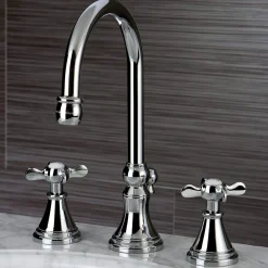 Hot KS298XBEX-P Essex Widespread Bathroom Faucet with Brass Pop-Up 8