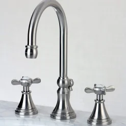 Hot KS298XBEX-P Essex Widespread Bathroom Faucet with Brass Pop-Up 8