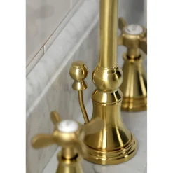 Hot KS298XBEX-P Essex Widespread Bathroom Faucet with Brass Pop-Up 8