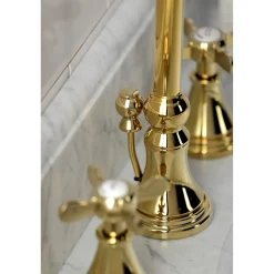 Hot KS298XBEX-P Essex Widespread Bathroom Faucet with Brass Pop-Up 8