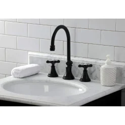 Hot KS298XBEX-P Essex Widespread Bathroom Faucet with Brass Pop-Up 8