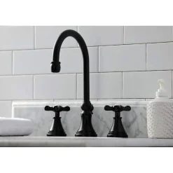 Hot KS298XBEX-P Essex Widespread Bathroom Faucet with Brass Pop-Up 8