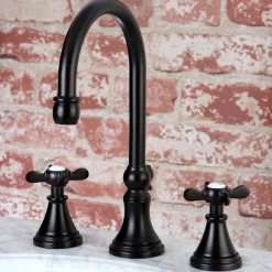 Hot KS298XBEX-P Essex Widespread Bathroom Faucet with Brass Pop-Up 8
