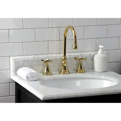 Hot KS298XBEX-P Essex Widespread Bathroom Faucet with Brass Pop-Up 8