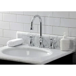 Hot KS298XBEX-P Essex Widespread Bathroom Faucet with Brass Pop-Up 8
