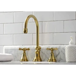 Hot KS298XBEX-P Essex Widespread Bathroom Faucet with Brass Pop-Up 8