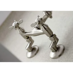 Online KS322XBEX-P 6-Inch Adjustable Center Wall Mount Kitchen Faucet Wall Mounted Kitchen Faucets