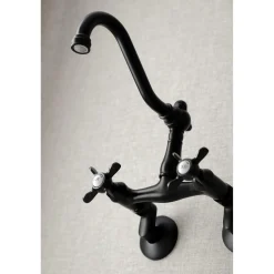 Online KS322XBEX-P 6-Inch Adjustable Center Wall Mount Kitchen Faucet Wall Mounted Kitchen Faucets
