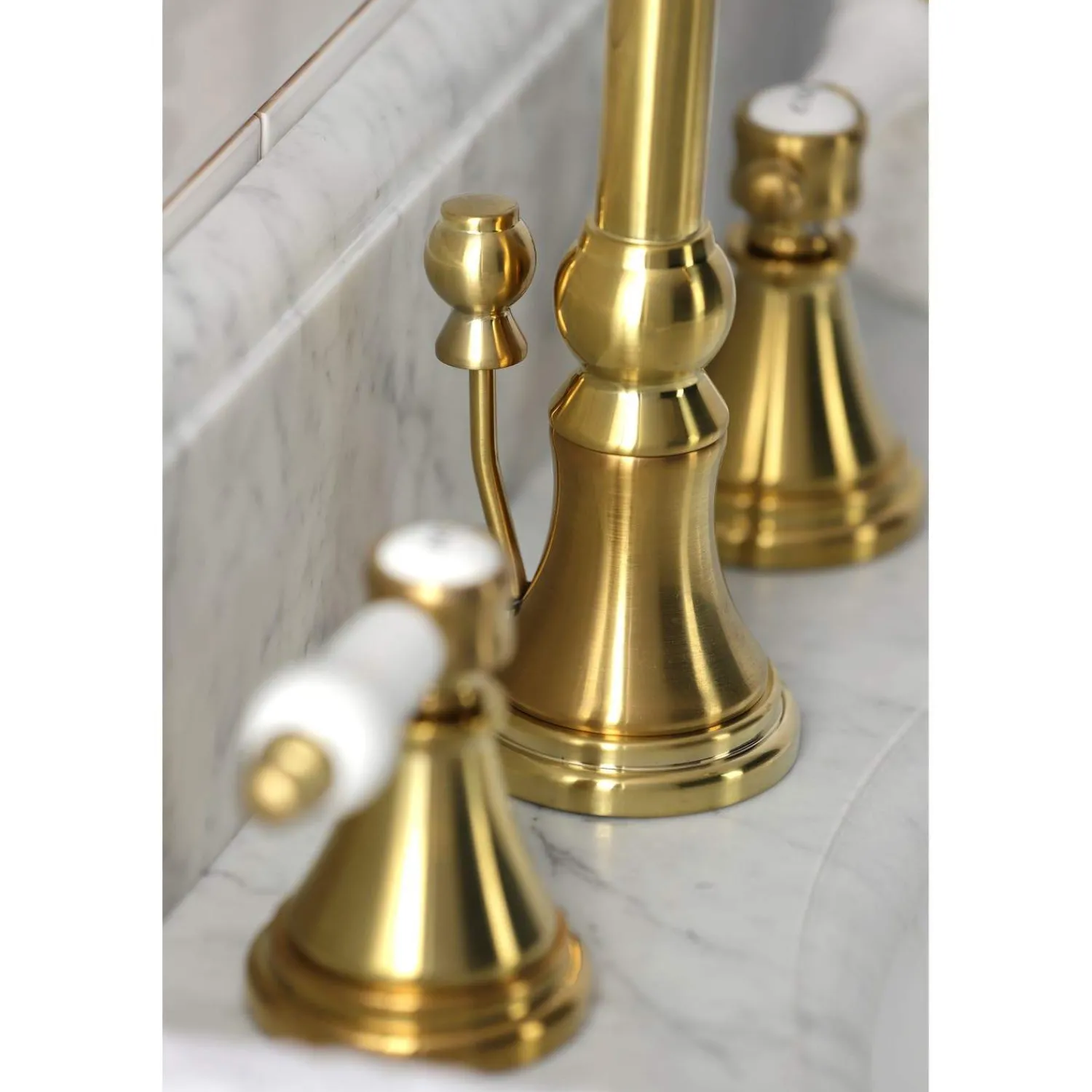 Sale KS298XBPL-P Bel Air Widespread Bathroom Faucet with Brass Pop-Up 8" Widespread