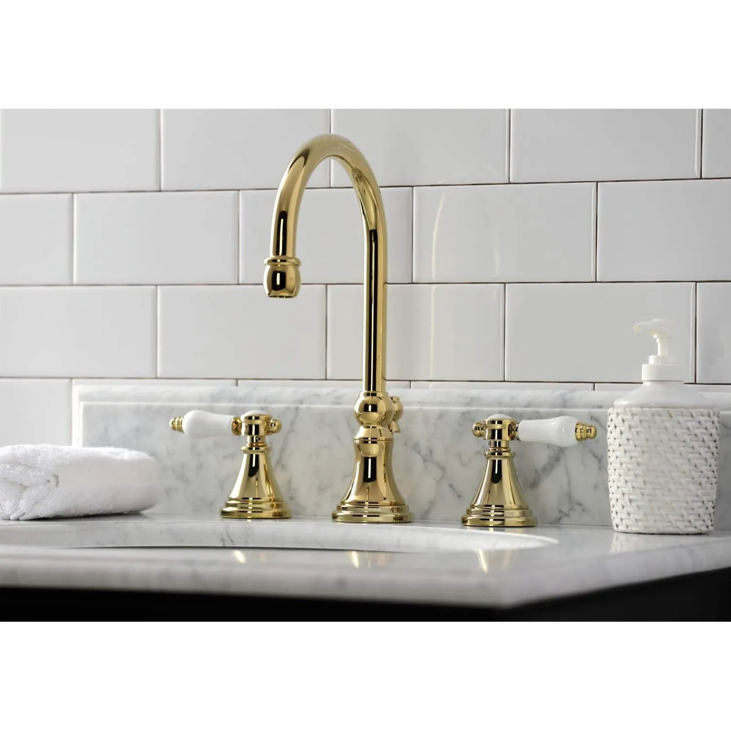 Sale KS298XBPL-P Bel Air Widespread Bathroom Faucet with Brass Pop-Up 8" Widespread