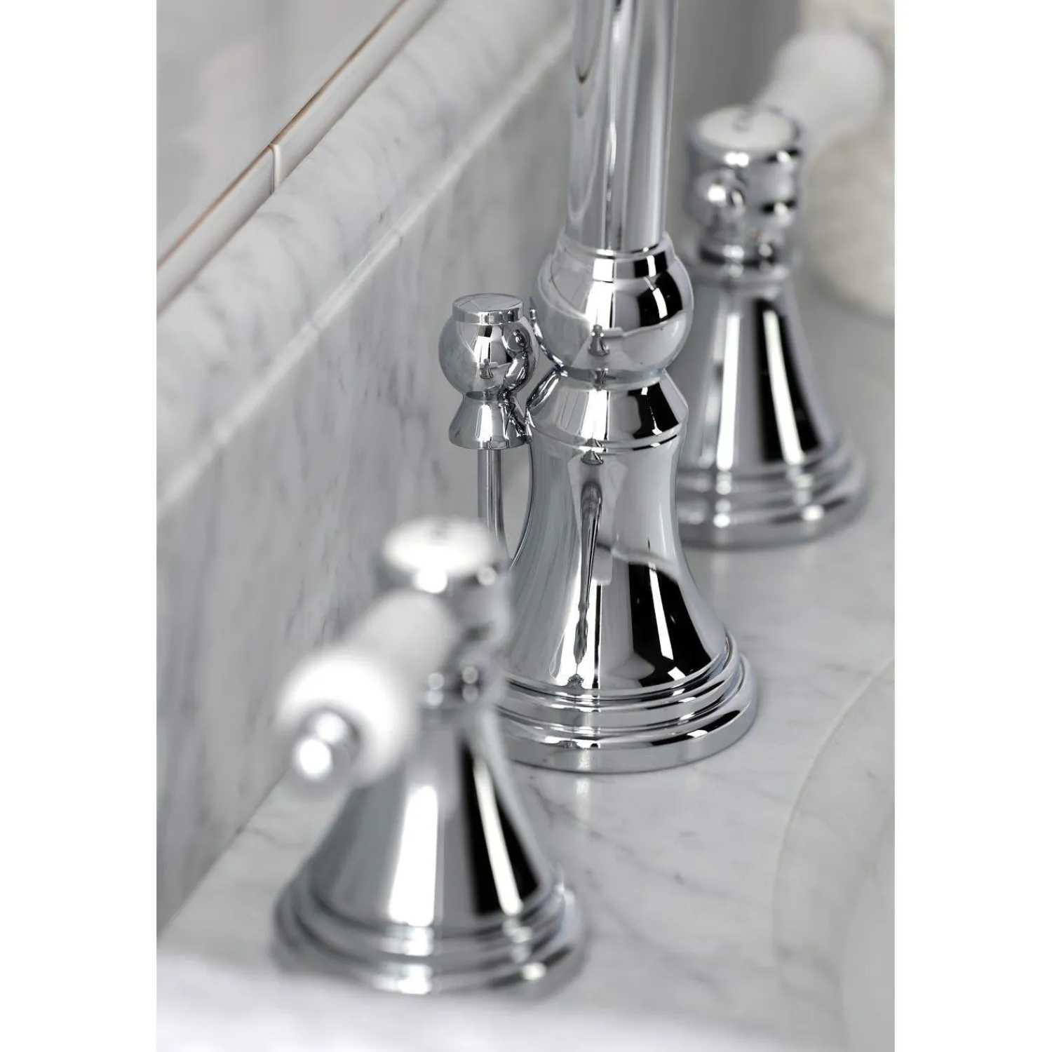 Sale KS298XBPL-P Bel Air Widespread Bathroom Faucet with Brass Pop-Up 8" Widespread