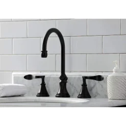 Clearance KS298XCFL-P Century Widespread Bathroom Faucet with Brass Pop-Up 8